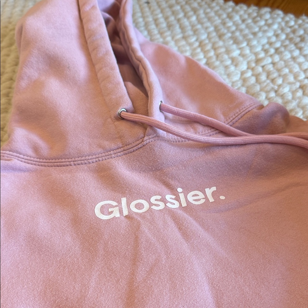 Glossier Blush Pink Hoodie